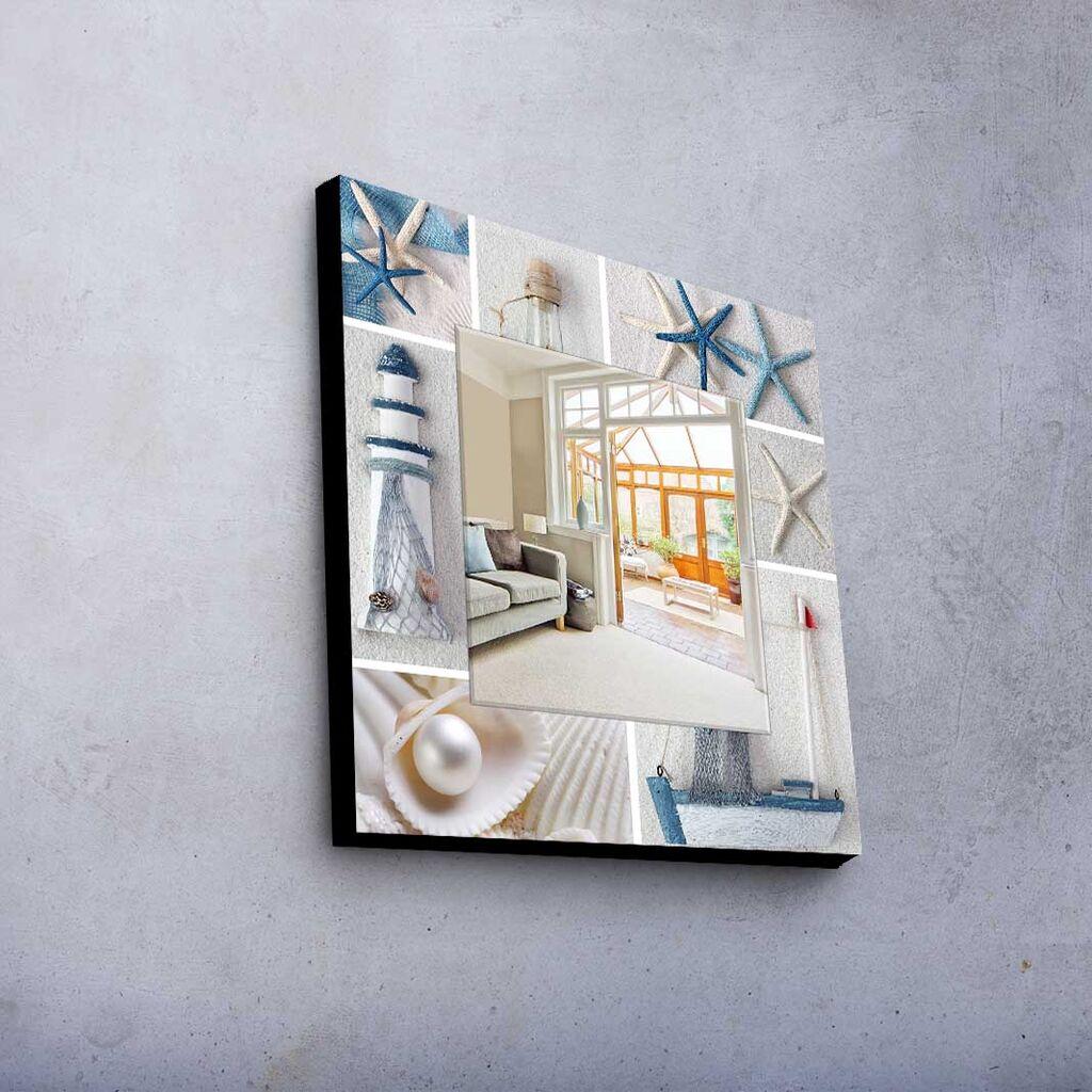 Zidno ogledalo MA-033, 50x50cm, šareno