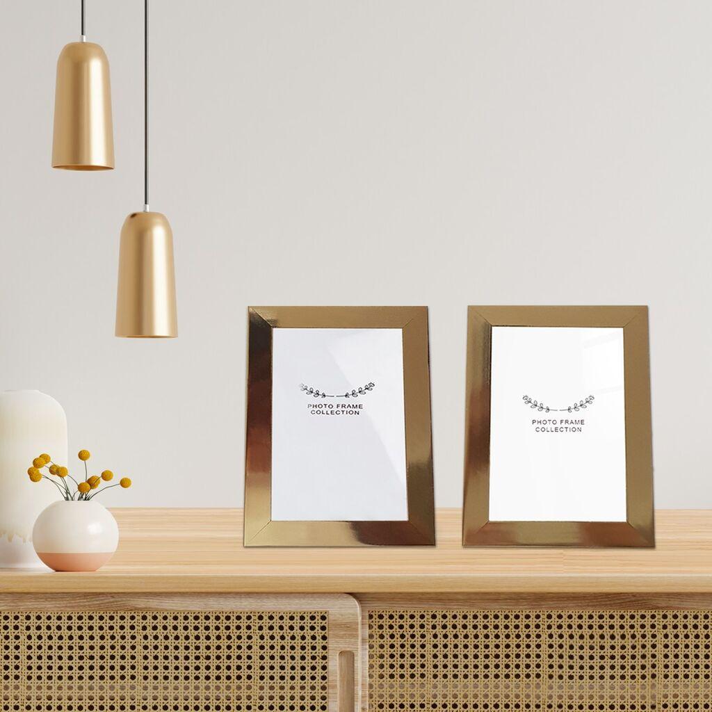 Aberto Design Set okvira za slike 2IAFC1021_1015, 10x15cm, 2 komada, zlatne boje