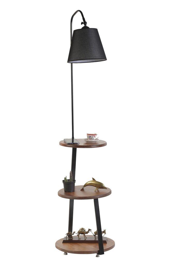 Opviq podna lampa Sorti, grlo 40 cm, E27, smeđa