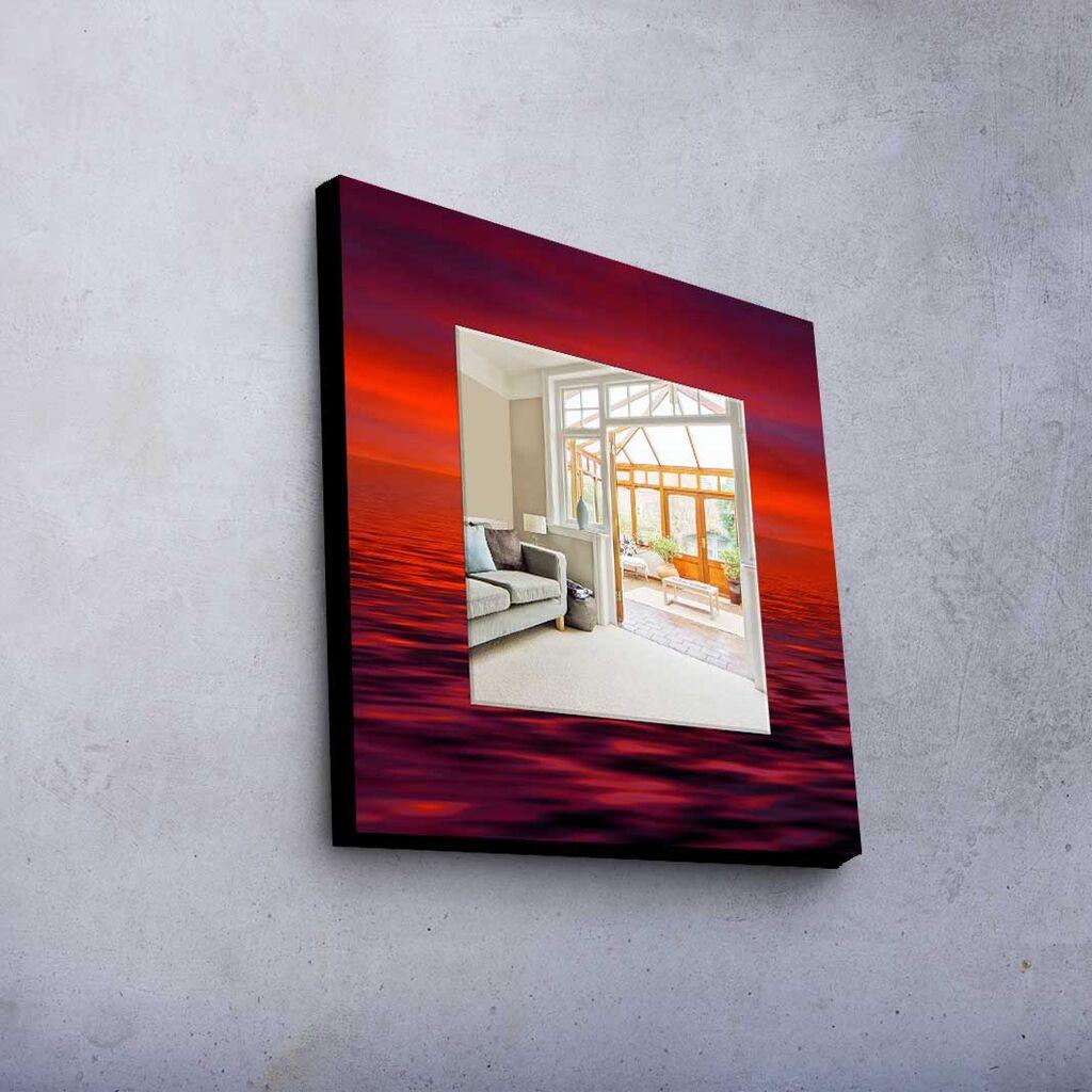 Zidno ogledalo MA-074, 50x50cm, šareno