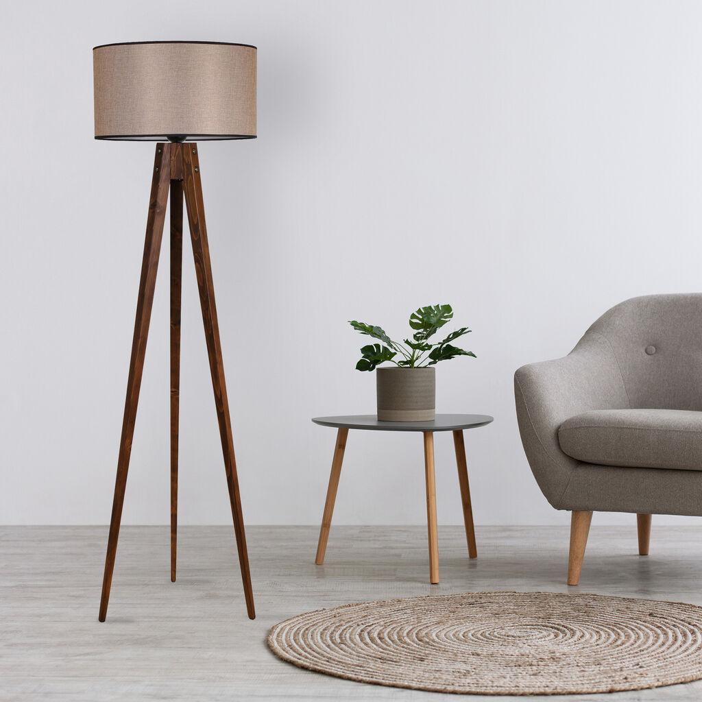 Opviq podna lampa, 153 cm, E27, orah