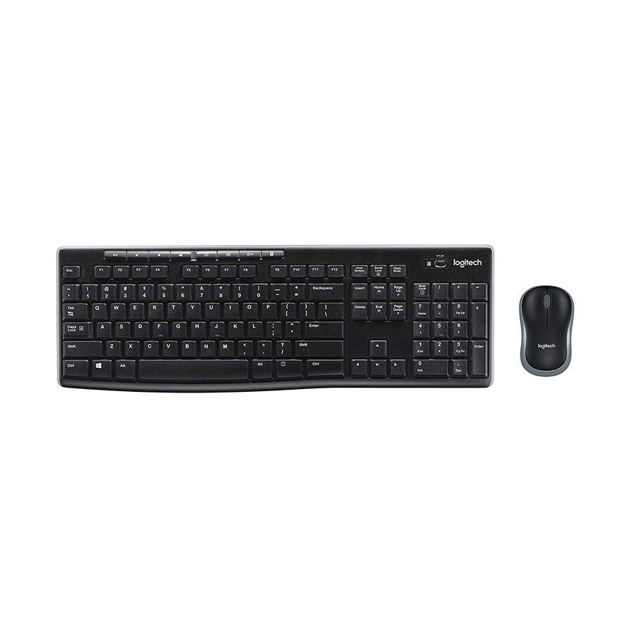 Logitech Set tastatura+miš MK270, Bežični, USA, Crni