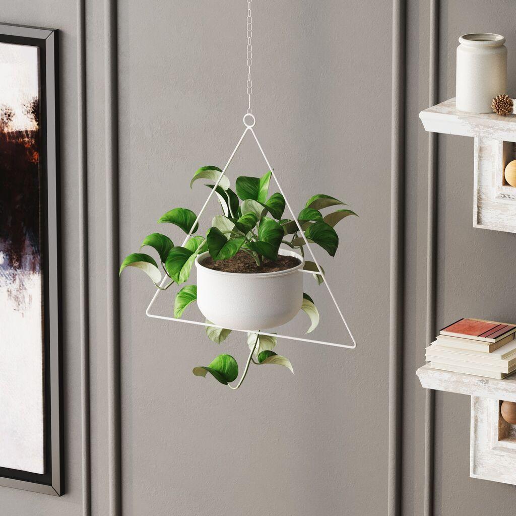 Aberto Design Dekorativna saksija Harpusta, 35x40x17 cm, Bijela