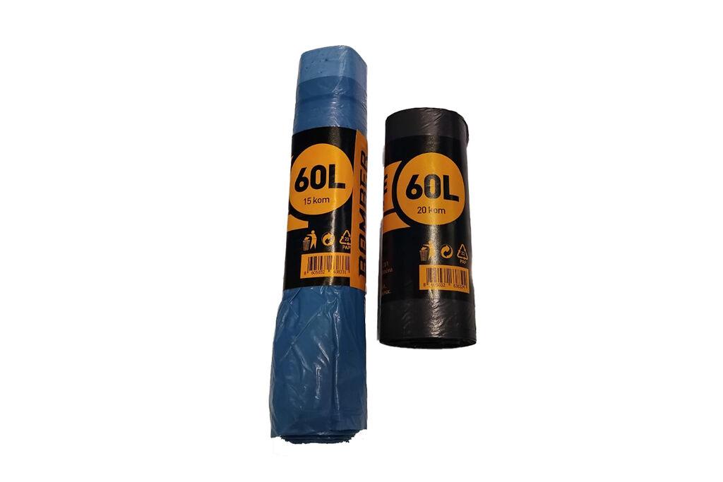 Bomber vreće za smeće 120l, 10 komada, plave