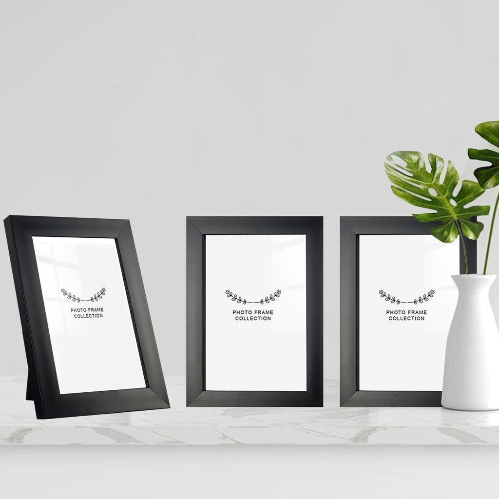 Aberto Design Set okvira za slike 3SFC1017_1318, 13x18cm, 3 dijela, Crni