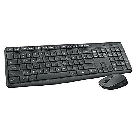Logitech Set Tastatura + Miš MK235, Bežični, Crni