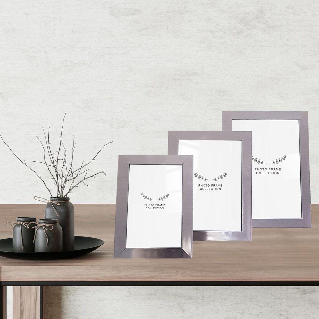 Aberto Design Set okvira za slike 3IGFC1029, 10x15cm, 13x18cm, 15x21cm, 3 komada, srebrne boje