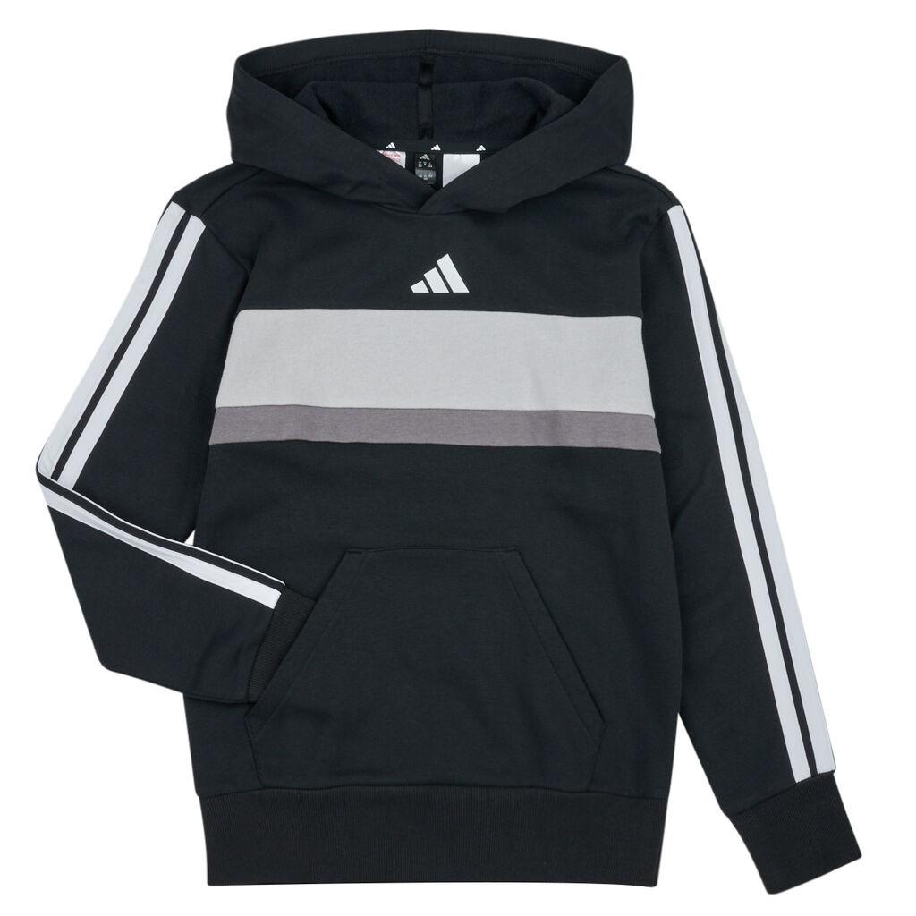 Adidas Duks za dječake J 3S Tib Fl Hd, Crni