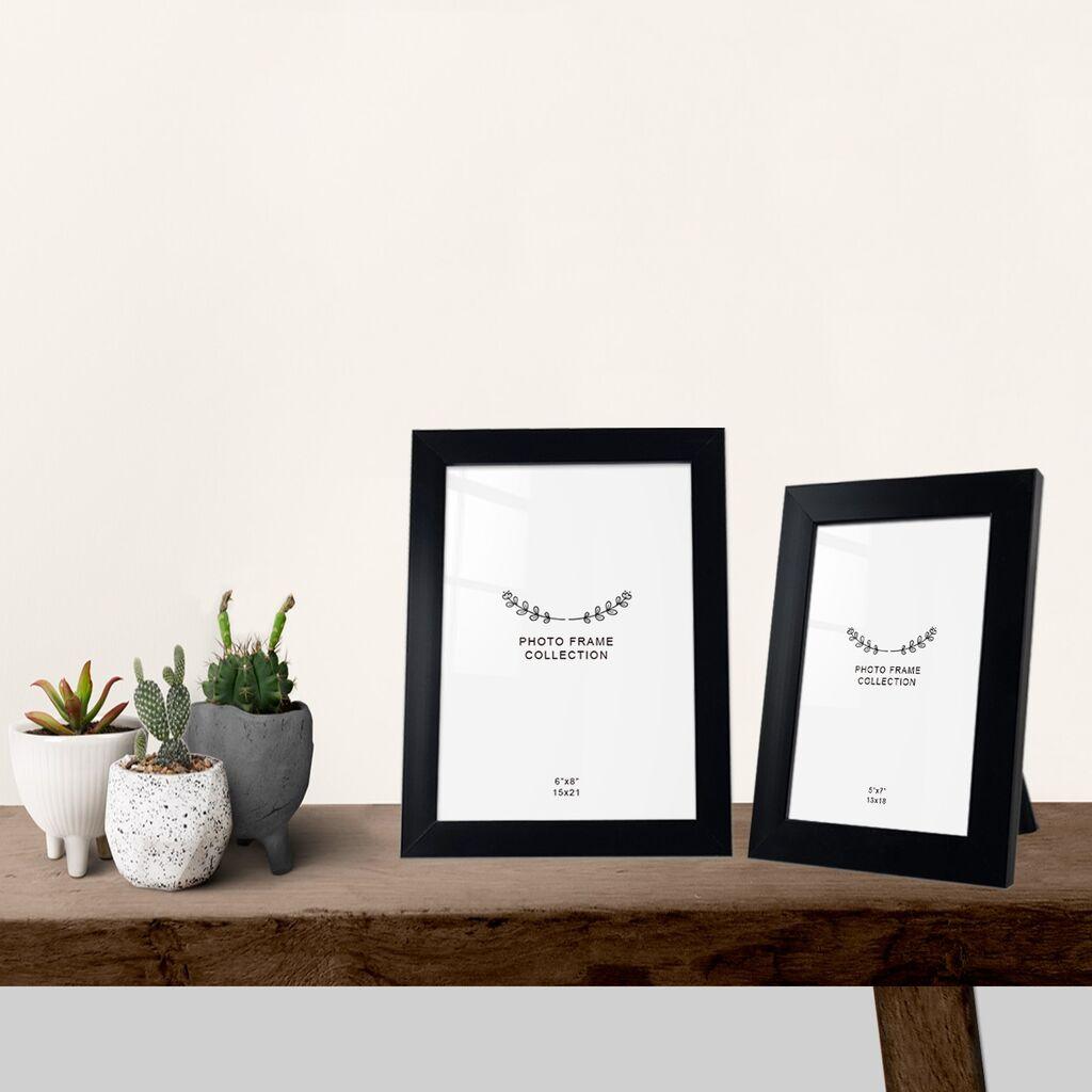 Aberto Design Set okvira za slike 2SFC1018_1318-1521, 13x18cm, 15x21cm, 2 komada, Crni