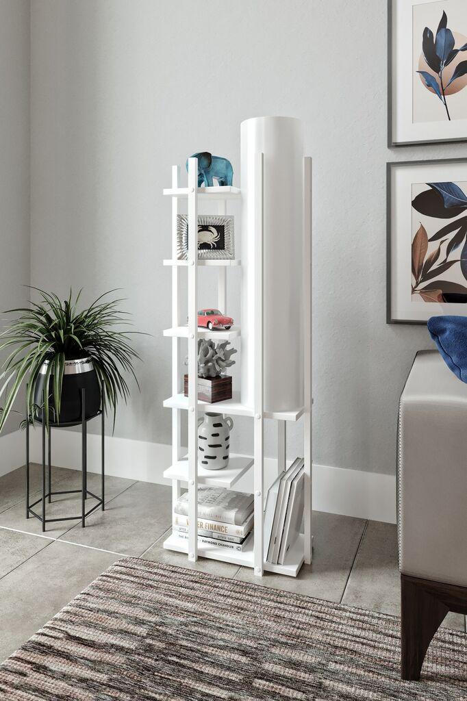 Opviq Podna lampa Moda Dor, 135 cm, E27, Bijela