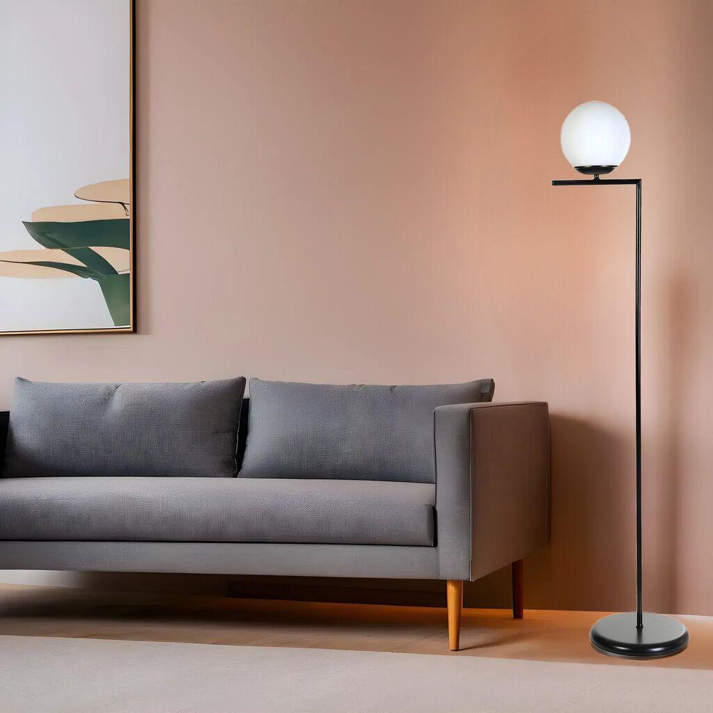 Opviq Podna lampa Araz Siyah, 155 cm, E27, Crna