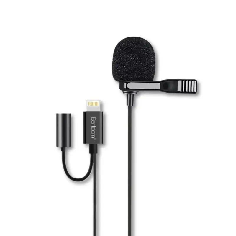 Earldom Lightning mini mikrofon 3.5mm ženski sa kopčom ET-E40
