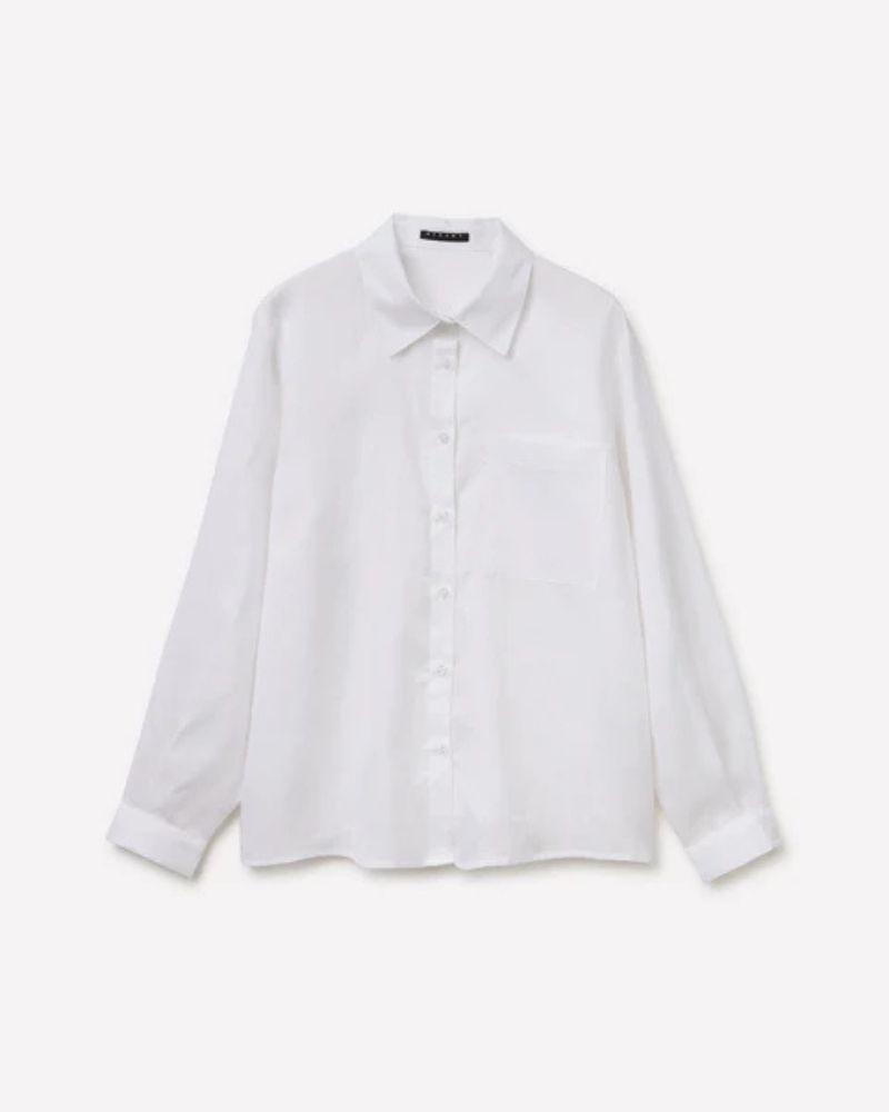 Benetton Ženska košulja 51G1LQ0AU-101-L, Bijela