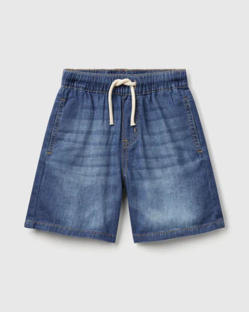 Benetton Bermude za dječake Chambray 4DHJG9034P-901-XX, Tamnoplave
