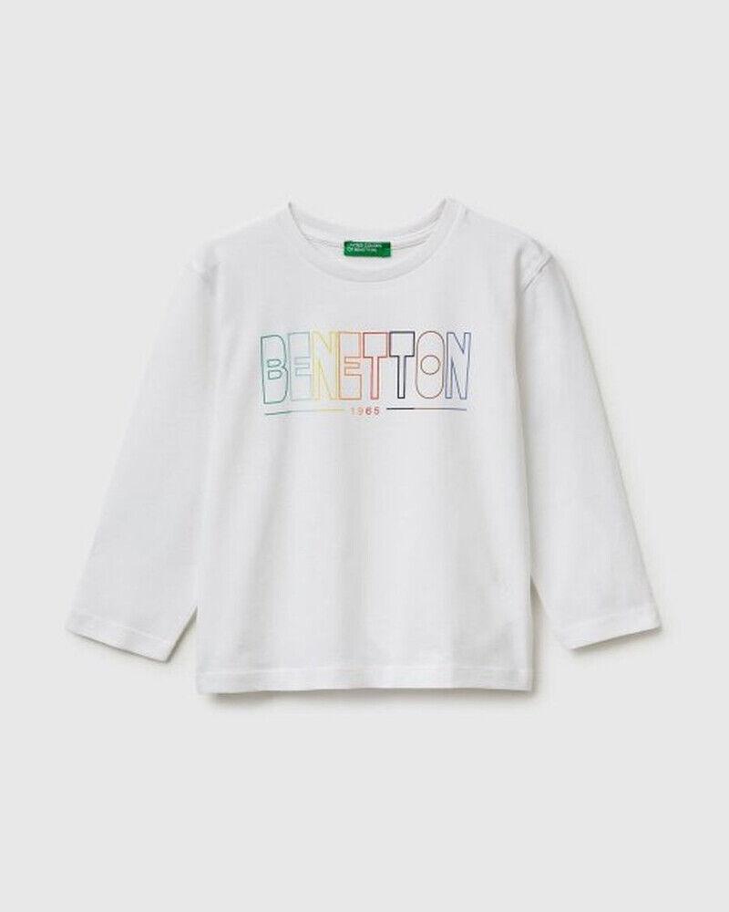 Benetton Majica za djevojčice 3I1XG10LMP-101-YS, Bijela