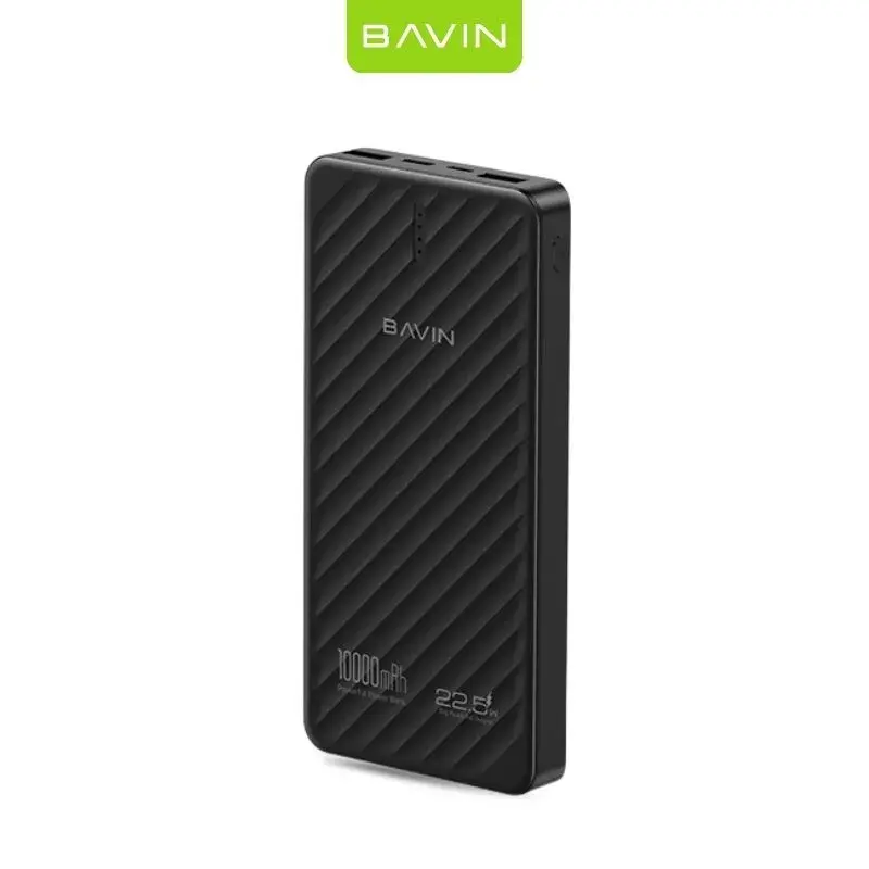 Bavin Powerbank PC1185 10000mAh Dual 22.5W USB-A + 20W Type-C PD, Crni