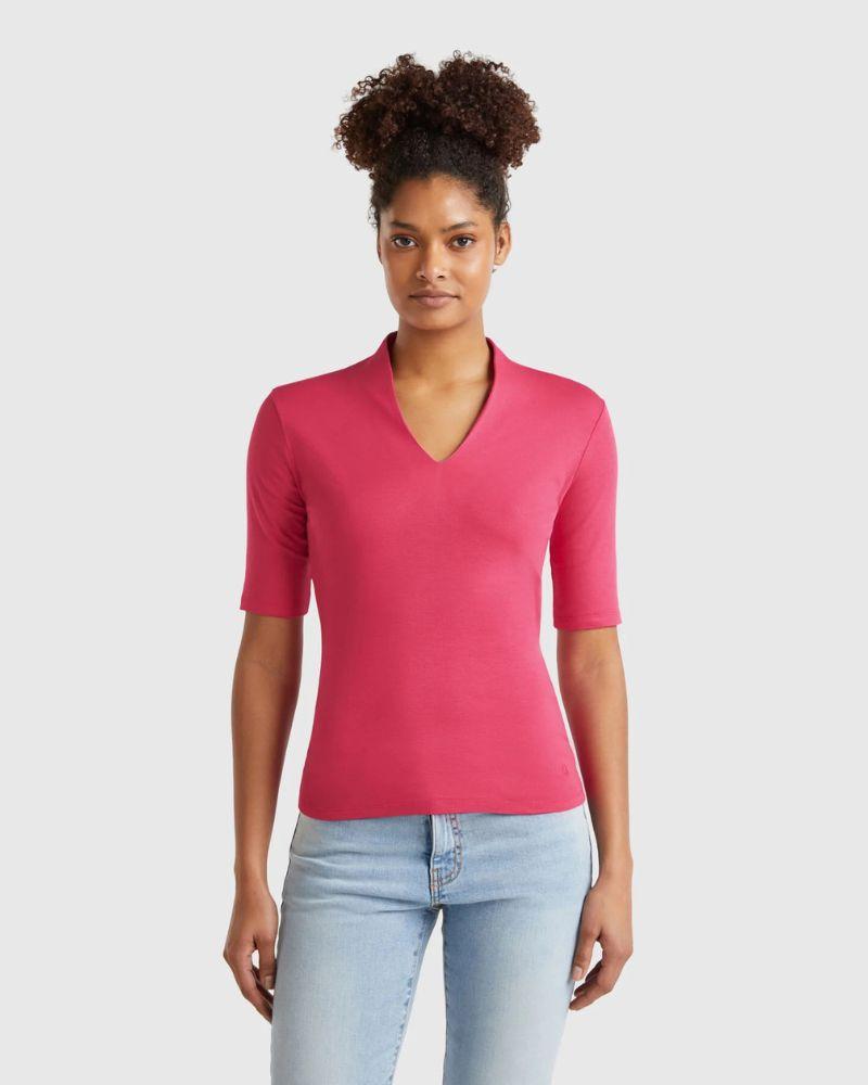Benetton Ženska majica 3GA2D400U-12E-XS, Roze