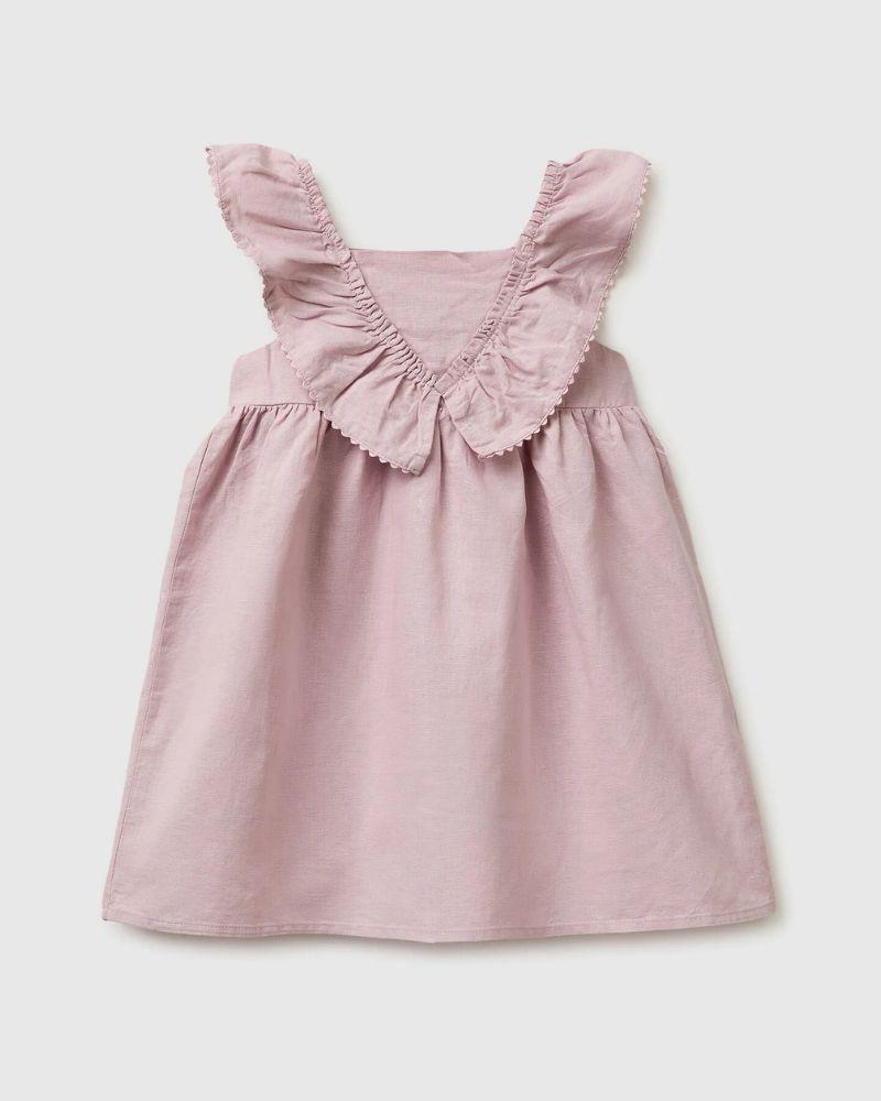 Benetton Haljina s volanima za djevojčice 43WBGV02SP-0C3-XX, Roze