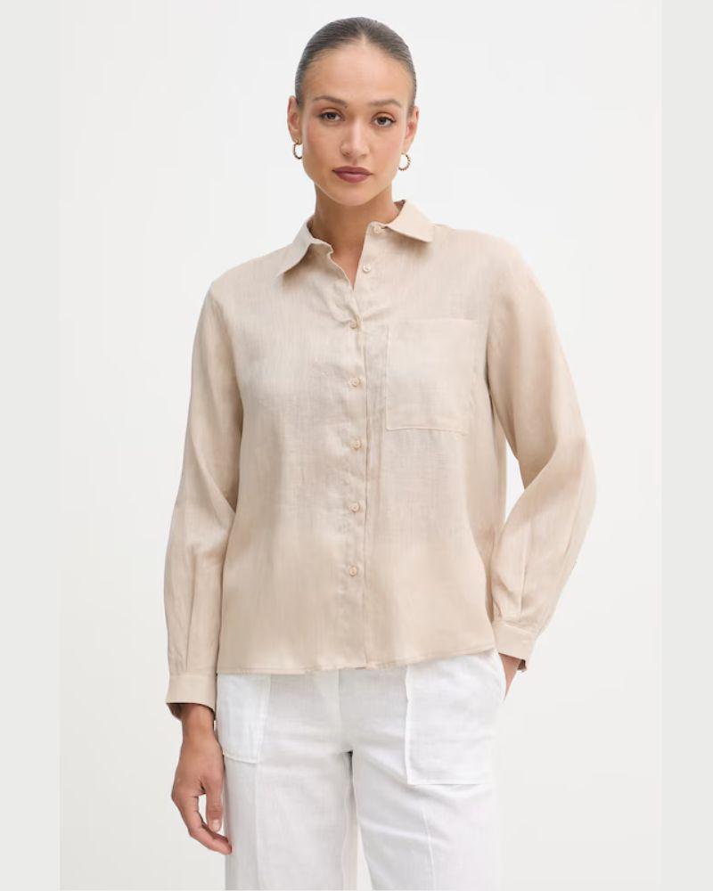 Benetton Ženska košulja 51G1LQ0AU-018-M, Bež