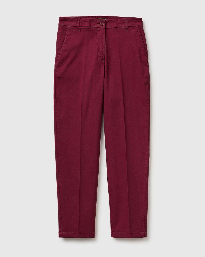 Benetton Ženske hlače 4CDRDF0AV-299-50, Ljubičaste