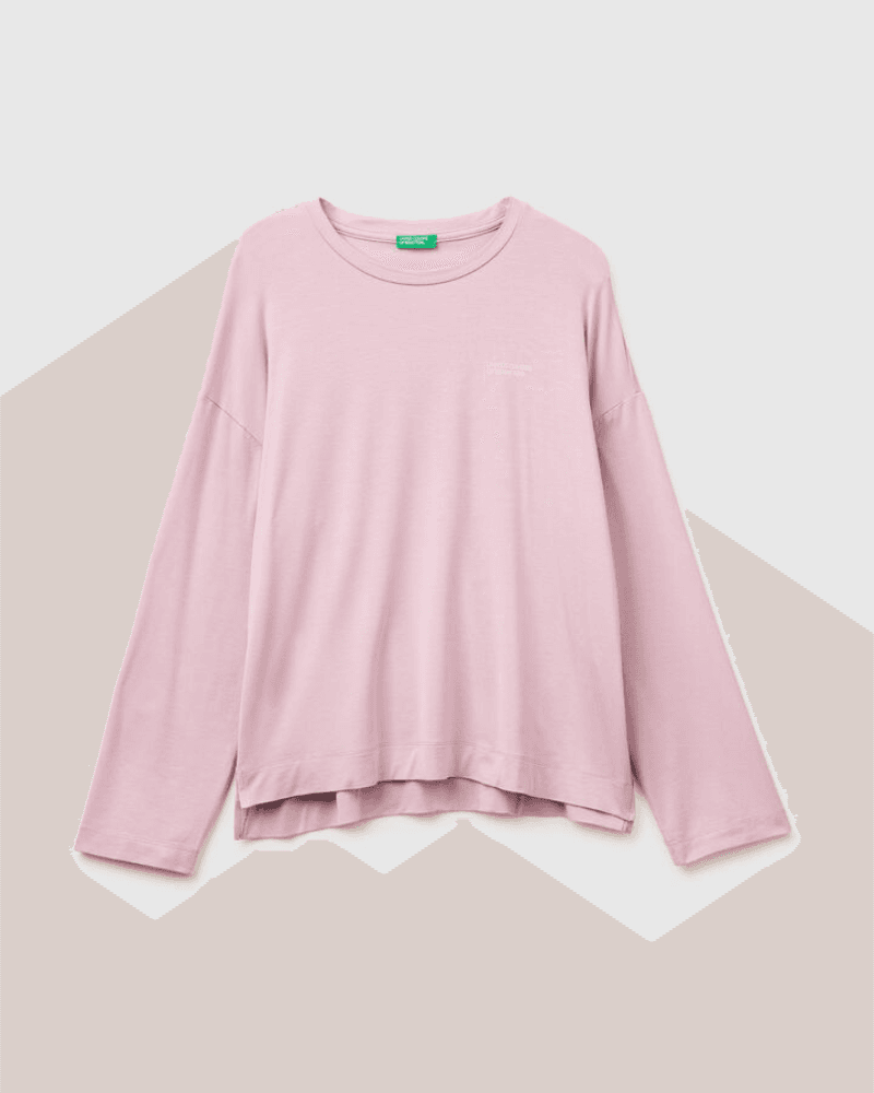 Benetton Ženska majica za spavanje 36MX3M08E-0K3-S, Roze