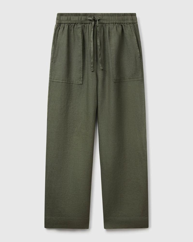 Benetton Ženske hlače 4AGHDF08J-20W-S, Maslinaste