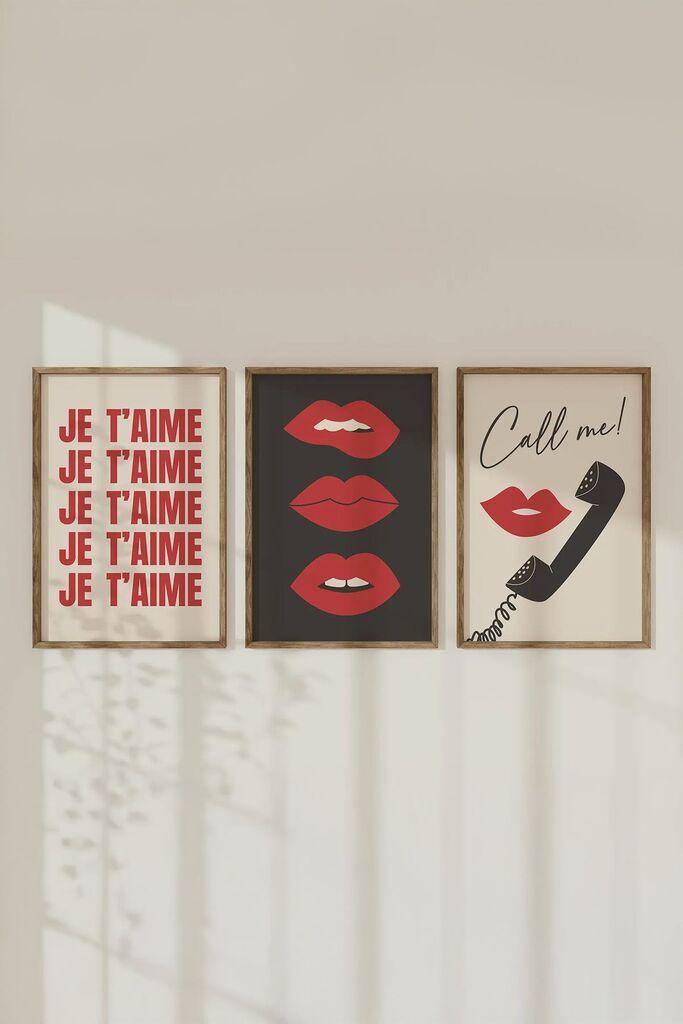 Wallity slika Ersy3Ham10, 3 dijela, 33 x 48 cm