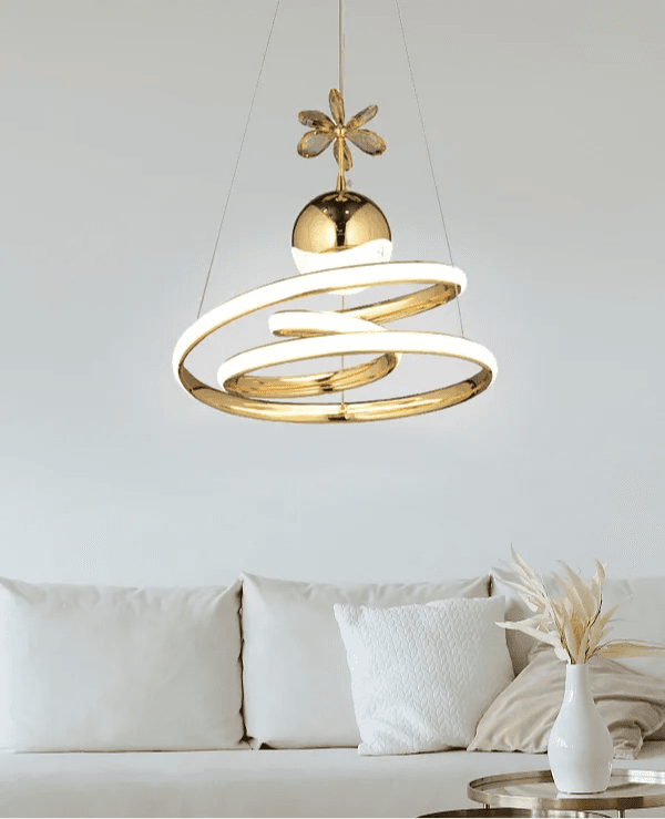 Milleryt Luster Kaos LED Avize, zlatne boje