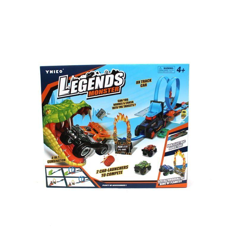 Kamion s toboganom i autima 063223