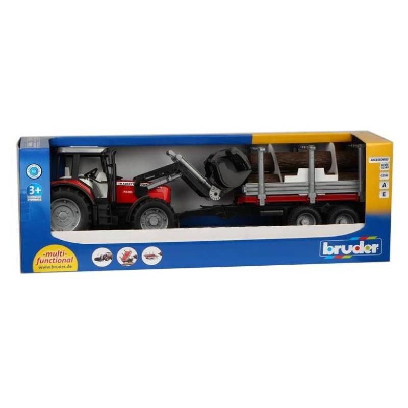 Bruder Utovarivač s prikolicom Massey Ferguson 2046
