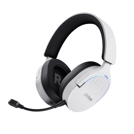 Trust Bežične gaming slušalice GXT491W Fayzo, USB-A, 3.5 mm, Over-ear, Bijele