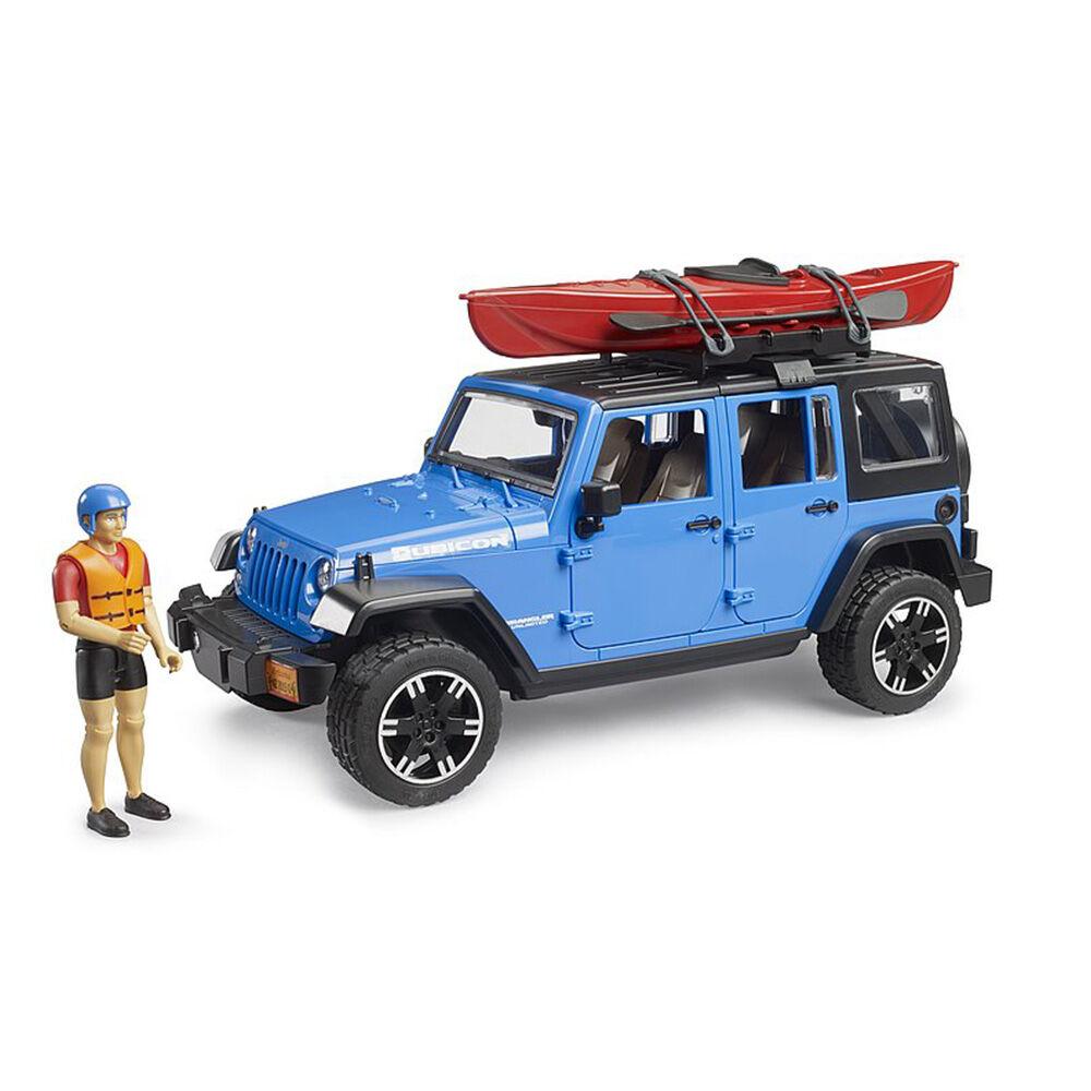 Bruder Jeep Wrangler Rubicon Unlimited s kajakom i kajakašem 2529, Plavi