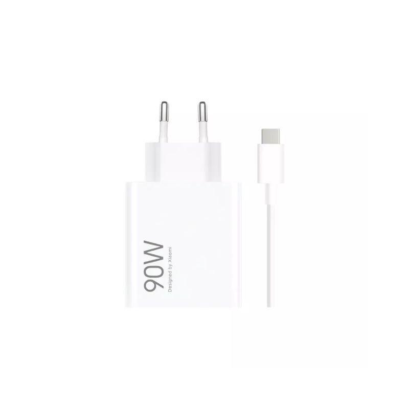 Xiaomi Punjač, 90W, Bijeli +USB na USB-C kabl, Bijeli
