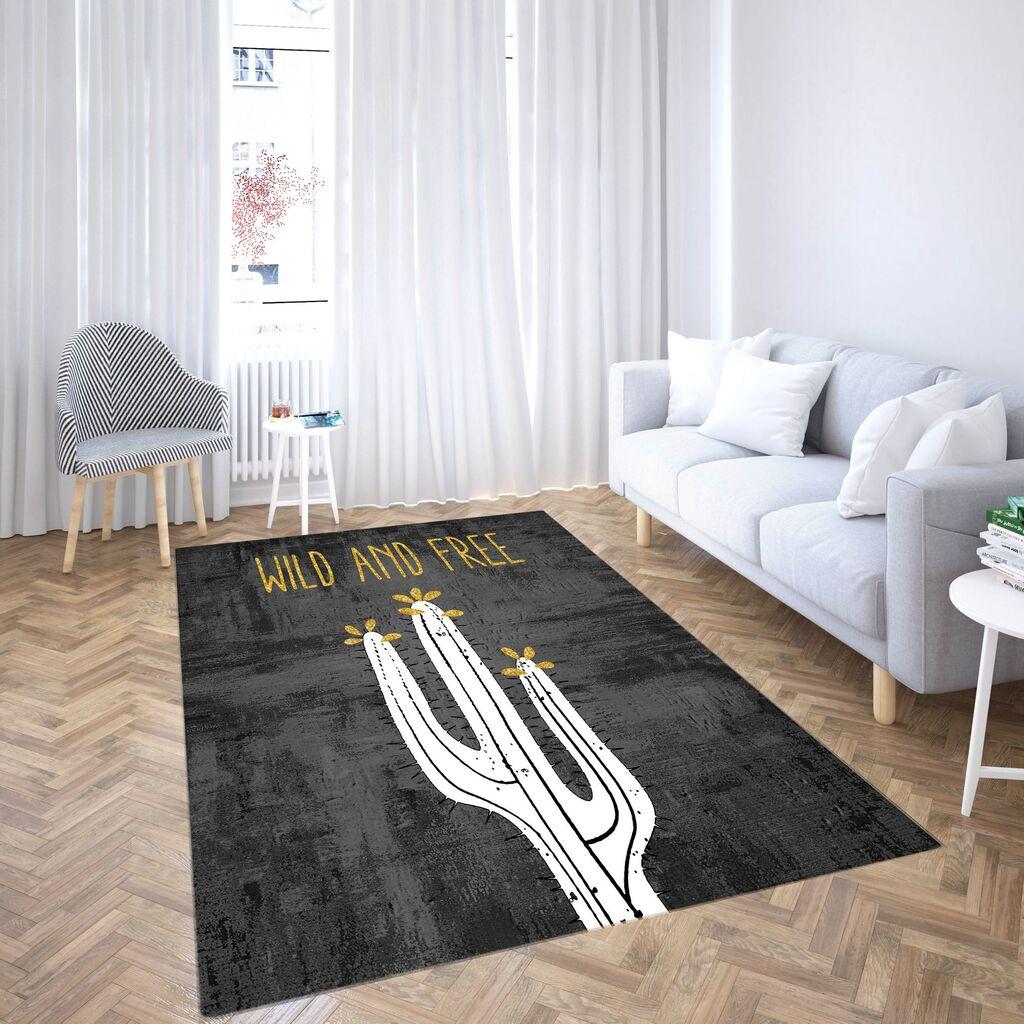 Conceptum Hypnose tepih CG_55, pravougaoni, 140 x 220 cm, crno-bijeli