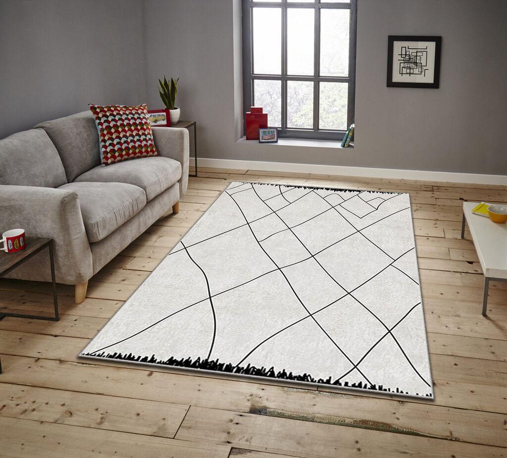 Conceptum Hypnose tepih Asr Crpt-55, pravokutni, 80 x 140 cm, svijetlo siva