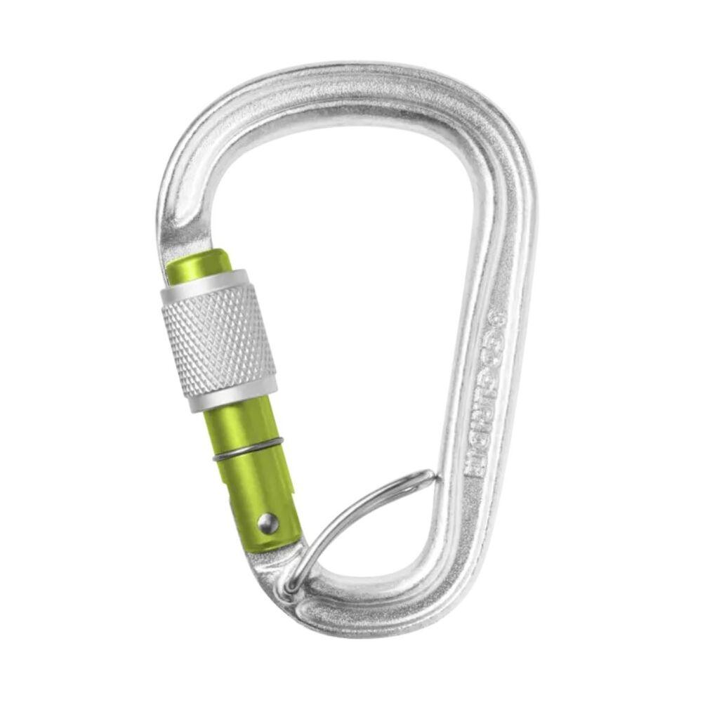 Edelrid Čelični karabiner HMS Bruce Steel Screw FG, Srebrni