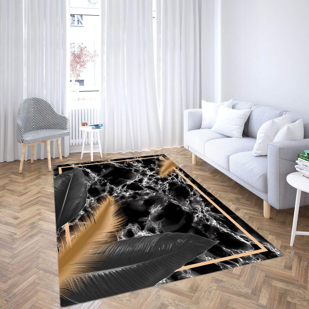 Conceptum Hypnose tepih CG_214, pravougaoni, 140 x 220 cm, crno-braon