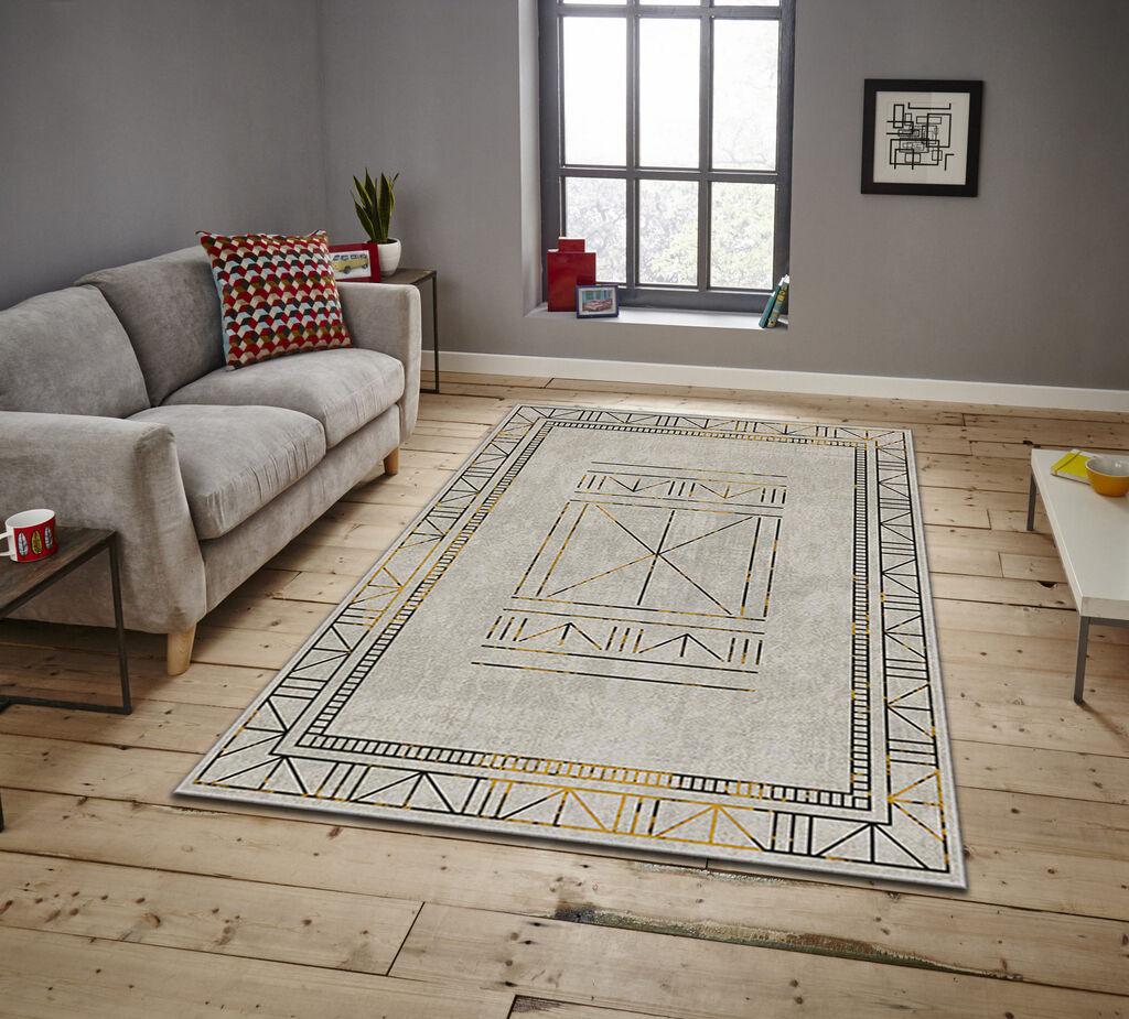 Conceptum Hypnose Tepih Asr Crpt-122, Pravougaoni, 100 x 140 cm, Sivi