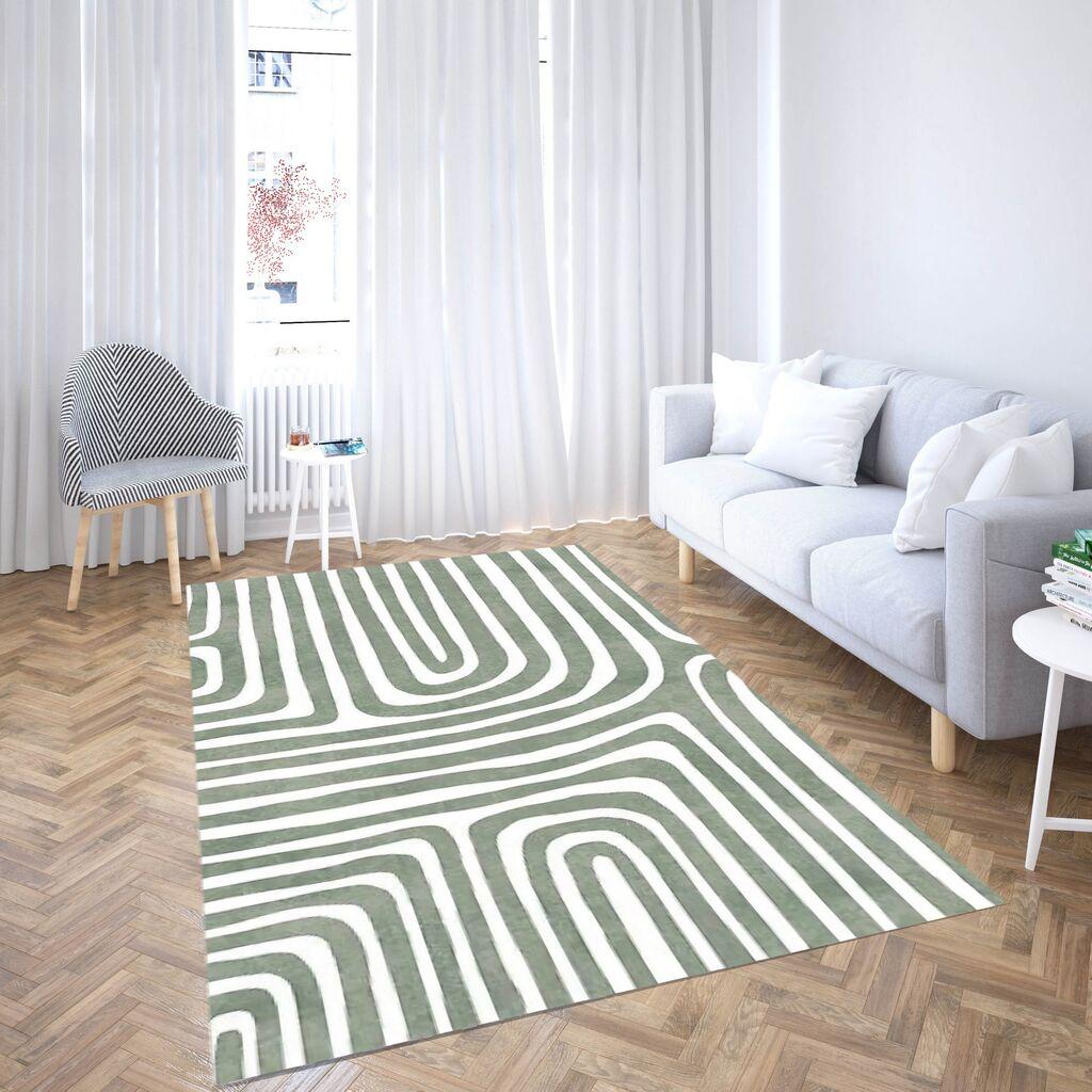 Conceptum Hypnose tepih CG_108, pravougaoni, 100 x 180 cm, sivo-bijeli