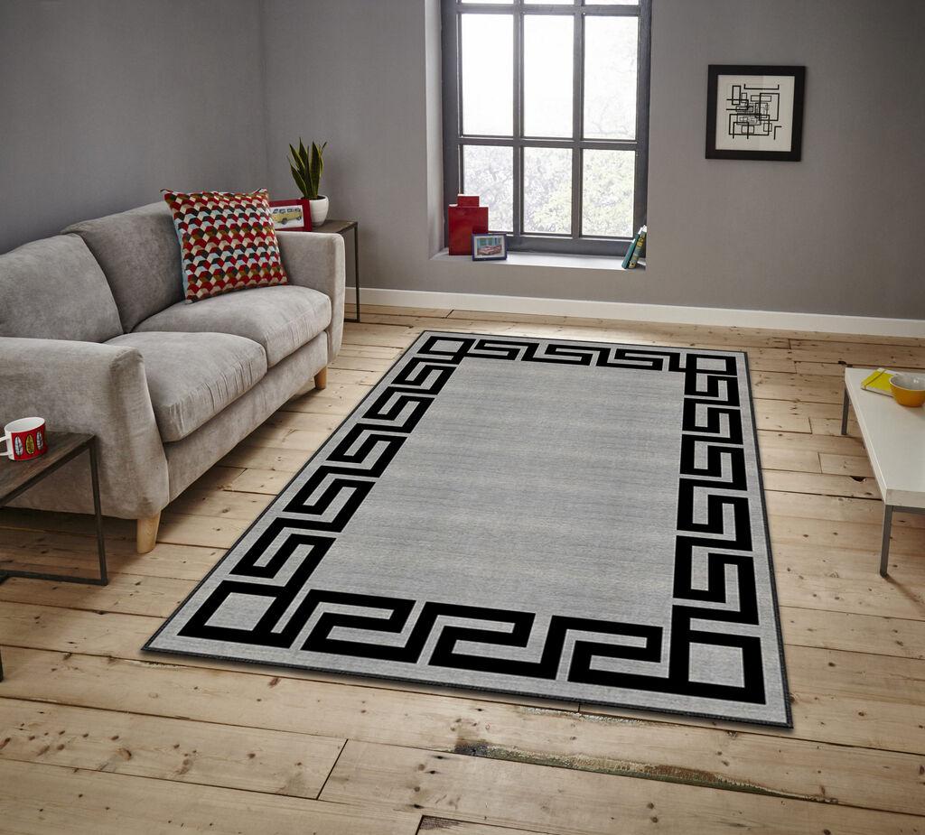 Conceptum Hypnose Tepih Asr Crpt-125, Pravougaoni, 100 x 140 cm, Sivi