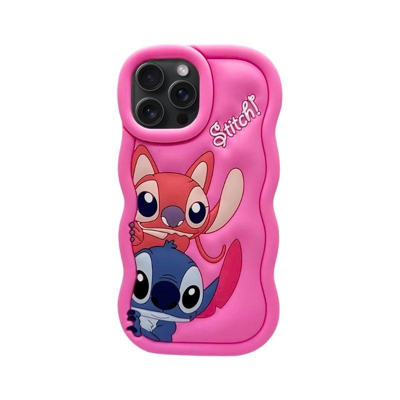 Silikonska maska za mobilni telefon Redmi Note 14 Pro Stitch, Roza