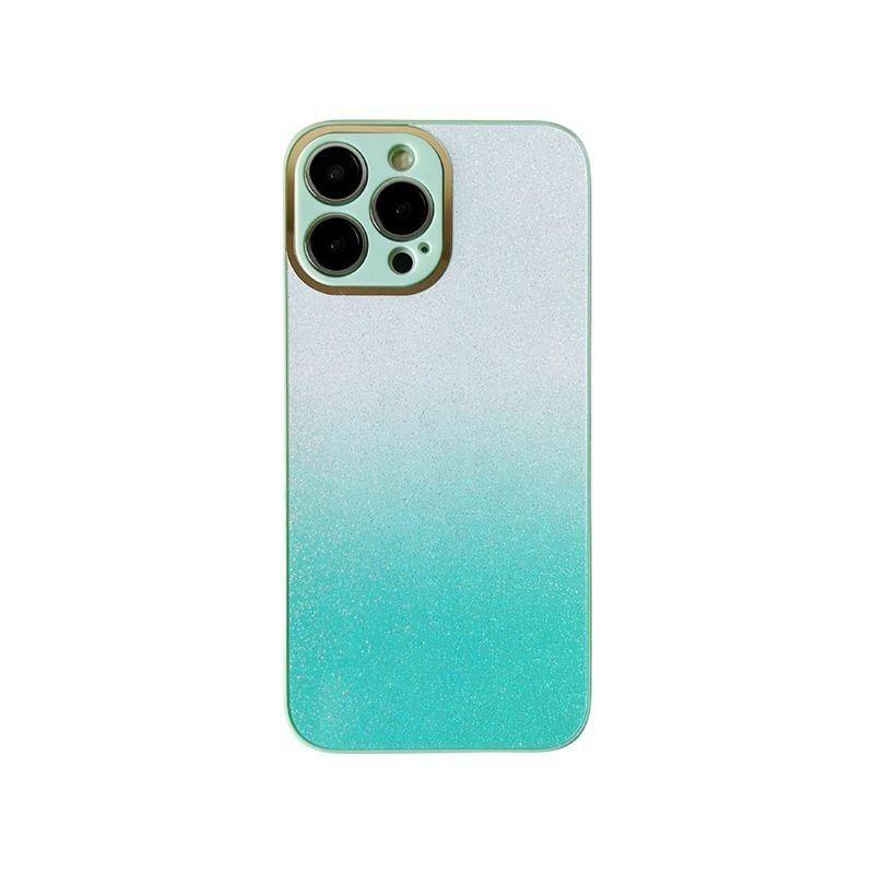 3u1 Maska za mobilni telefon iPhone 12/ 12 Pro Gradient Glitter, Zelena