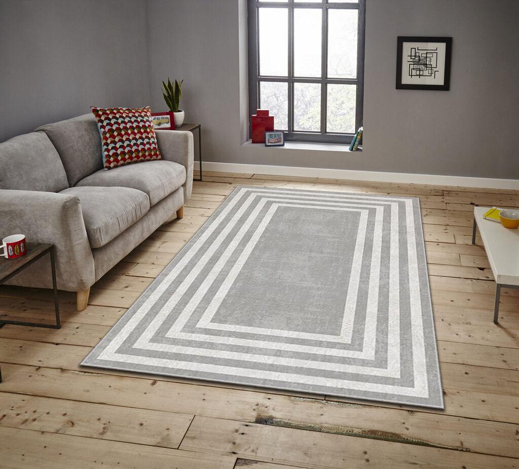 Conceptum Hypnose tepih Asr Crpt-121, pravokutni, 180 x 280 cm, svijetlo siva