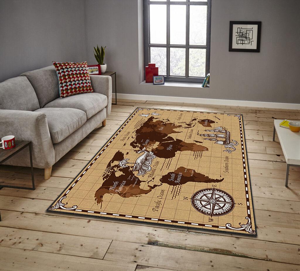 Conceptum Hypnose Tepih Asr Crpt-46, Pravougaoni, 140 x 220 cm, Smeđi