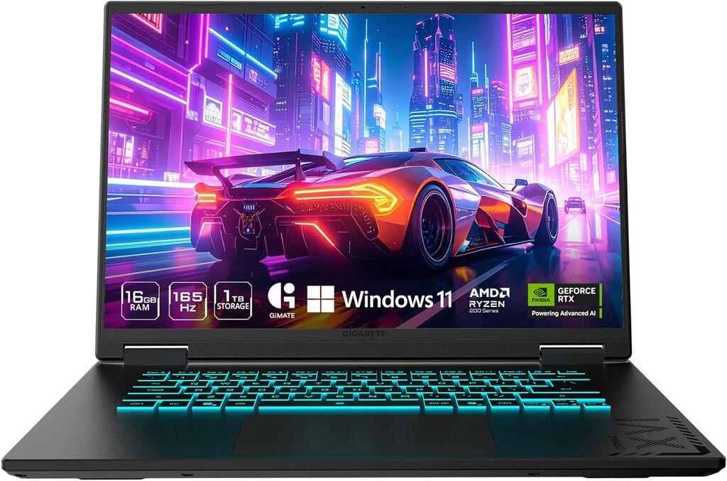Gigabyte Laptop Gaming A16 AMD Ryzen 7 260, 5060 8GB, 16 FHD+ 165Hz, 16GB DDR5, 512GB