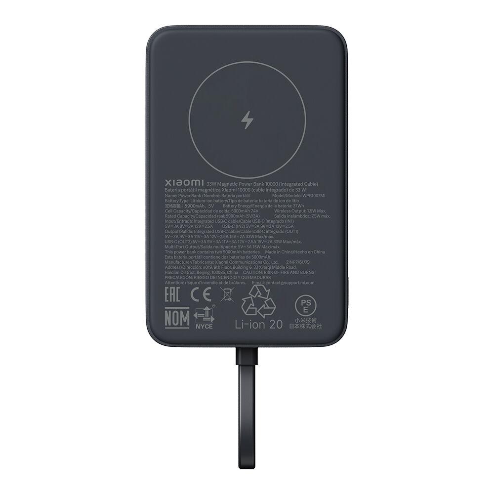 Xiaomi powerbank Magnetic 10000 mAh, sivi