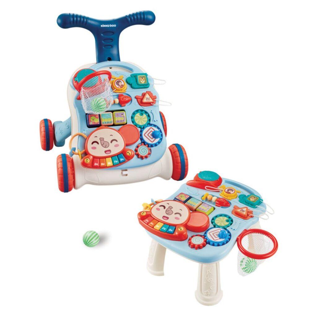 Kikka boo Guralica i stol za bebe Play&Grow, 2u1, Plava