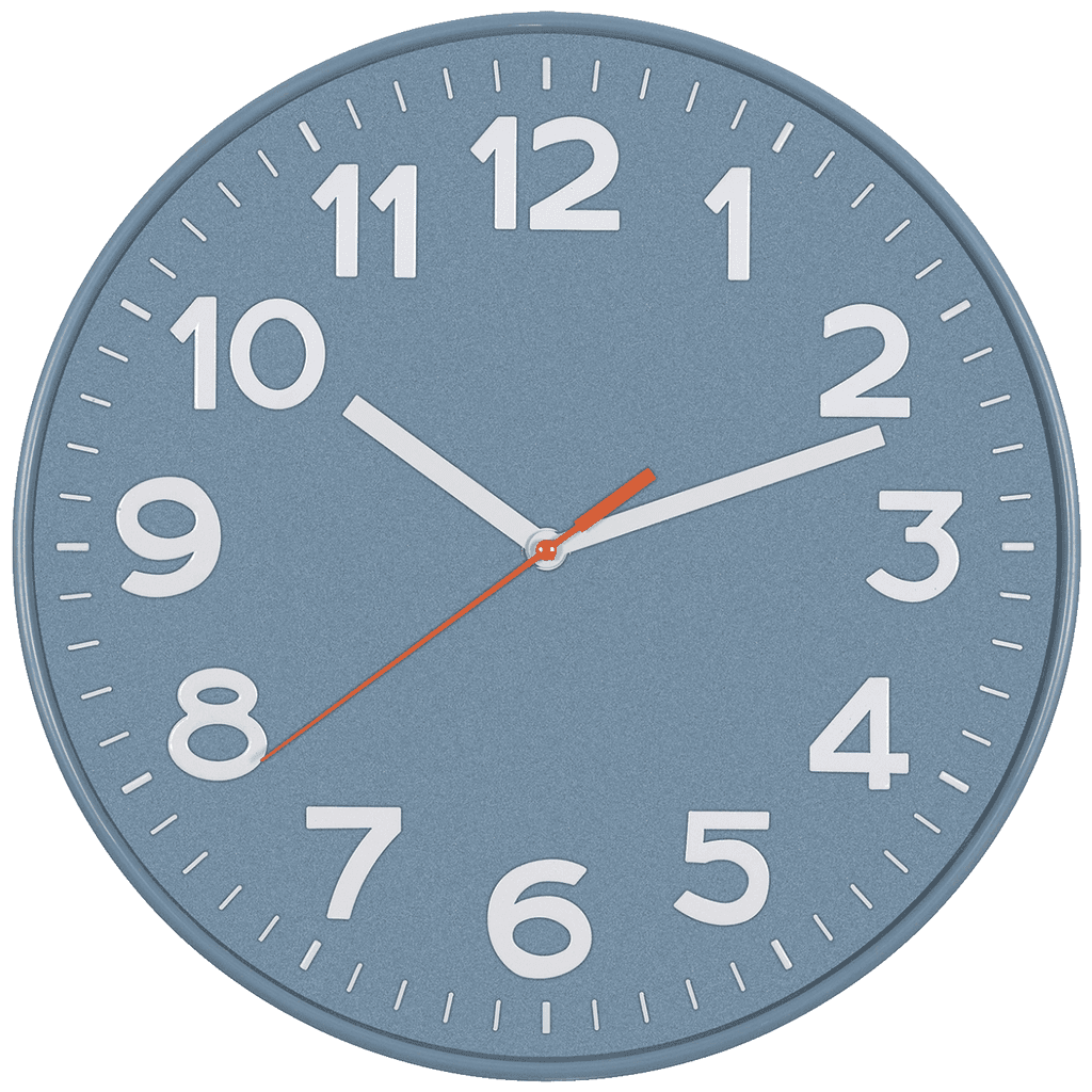 Home Zidni sat, staklena prednja strana, 1 x AA baterija, 300 mm, AWC300BL, Plavi