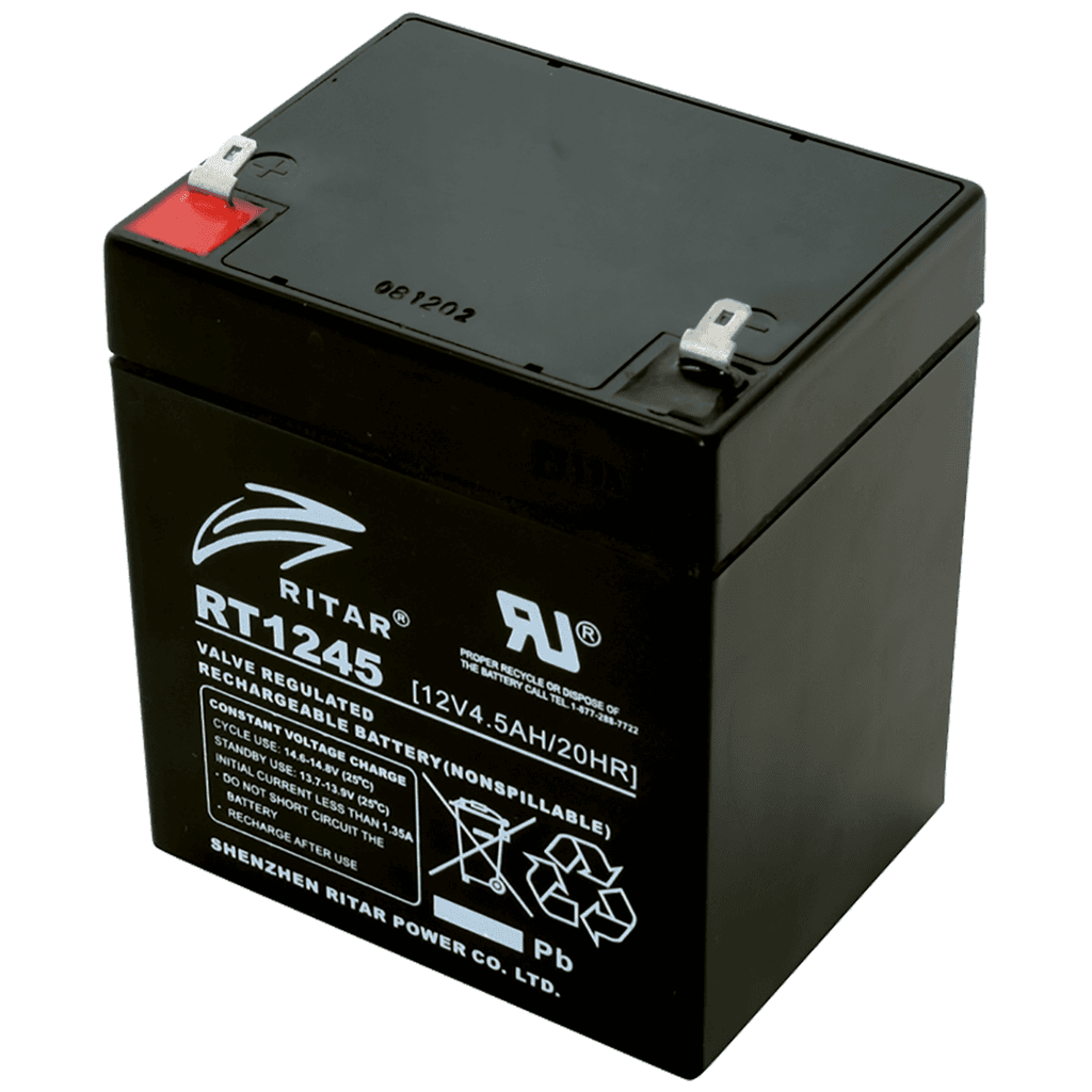 Home Baterija akumulatorska, 12 V / 4.5 Ah, RT 1245E, Crna