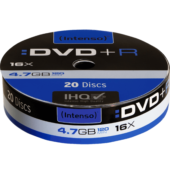 Intenso DVD+R 4,7 gb pak. 20 komada Spindle, DVD+R SHRINK 4,7 gb/20 Spindle